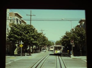 The iconic San Francisco cable cars