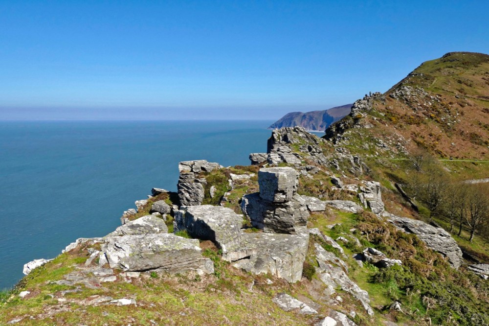 Valley of rocks towards Lynton coast